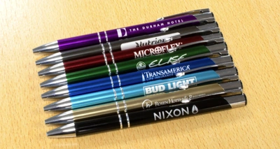 Engraved Metal Pens Multiple Colours