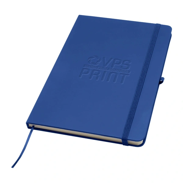 Branded A5 notebook - Royal Blue, debossed logo