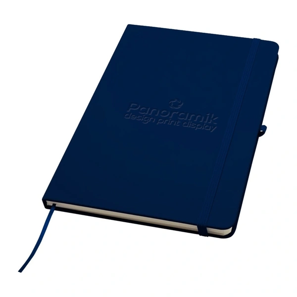 Branded A5 notebook - Navy, debossed logo