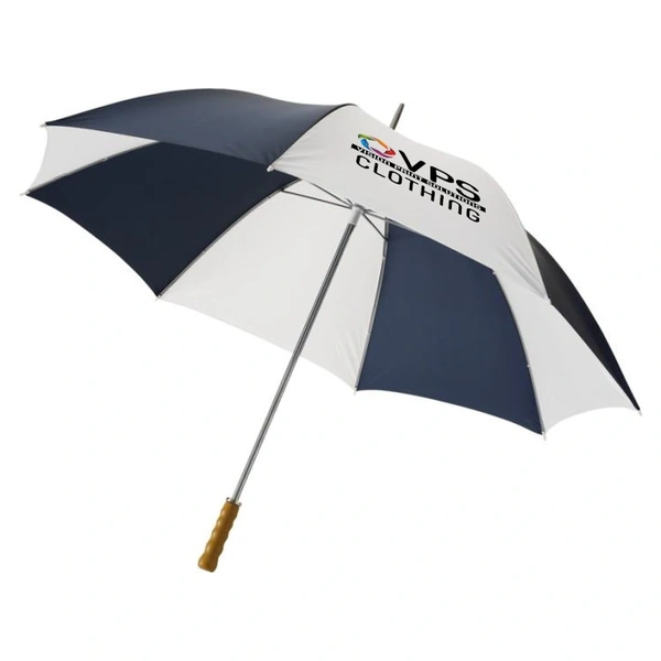 Branded golf umbrella - Navy/White